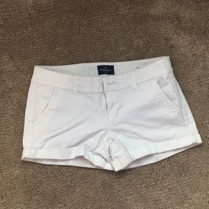 white american eagle shorts